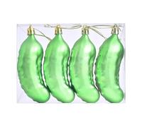 Green Christmas Pickle Tree Ornaments - Christmas Cucumber Pendant With Lanyard, Cucumber Hanging Trees Decoration Decoration Decorative Hanging Ornaments For Trees Decorations