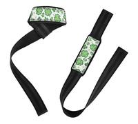 Green Clover - Correas de elevación densas de San Patricio de 26 pulgadas, correas de entrenamiento de gimnasio para entrenamiento, gimnasio, levantamiento de potencia,