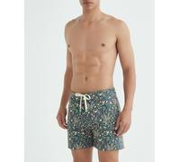 Green Coast Bañador bermuda largo de hombre. Verde oscuro L