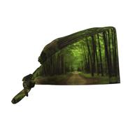 Green Country Road - Gorra de trabajo de limpieza con correa ajustable, adecuada para chefs, trabajadores de gimnasio y otras aplicaciones de trabajo.