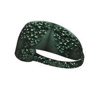 Green Creeper - Bandas elásticas antideslizantes que absorben el sudor para mujeres y hombres, diadema de entrenamiento para gimnasio, correr, yoga, tenis