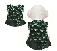 Green Creeper XS - Ropa para mascotas para perros pequeños, bonito traje de verano para cachorros, ropa suave y transpirable para mascotas para gatos
