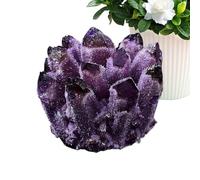 Green Crystal Cluster, Natural Healing Stones, Decorative Mineral Specimen, Meditation Energy Balancing, Ideal for Chakrra Balancing, Reiki, Home, Yoga, Offices, 240-300g Multicolor