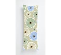 Green Daisies Body Pillow Case Cover 40x120cm, Long Backrest Cushion Pillow Protector with Zipper, Decorative Bedding Pillowcase, Soft Body Pillow Cover for Couch Bedroom Floral Print
