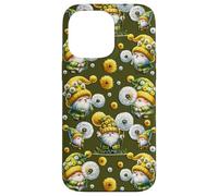 Green Dandelion Gnomes For Garden Mom Floral Flower Pattern Carcasa para iPhone 14 Pro Max