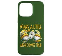 Green Dandelion Make A Little Wish Gnome Graphic For Summer Carcasa para iPhone 15 Pro Max