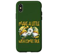 Green Dandelion Make A Little Wish Gnome Graphic For Summer Carcasa para iPhone X/XS