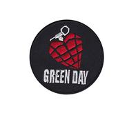 Green Day American Idiot Round parche patch bordado con logotipo para planchar de hierro en apliques
