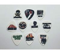 Green Day - Juego de púas para guitarra (10 púas/10 diseños diferentes)