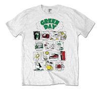 Green Day Mens Dookie RRHOF White T Shirt Short Sleeve Official Rock Band Large