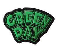 Green Day Parche para planchar con logotipo de Dookie, Negro/Verde, talla única