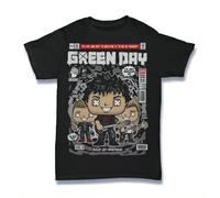 Green Day Pop Culture Action Figure Rock Punk T-Shirt Man Woman Black M
