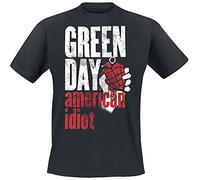 Green Day Smoke Screen Hombre Camiseta Negro S 100% algodón Vorne Bedruckt Regular