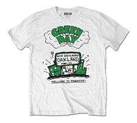 Green Day T Shirt Welcome To Paradise Band Logo Nuevo Oficial De Los Hombres Size XXL