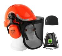 GREEN DEVIL 2910VR - Casco de seguridad EN397 para obras, industrial, ventilación, ajuste de trinquete, cómodo, material ABS, banda de sudadera