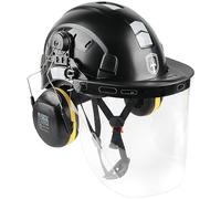GREEN DEVIL Casco de Seguridad para Motosierra, protección Forestal, Casco de Seguridad con protección auditiva, Juego de Casco Resistente a los Impactos, cómodo ventilación