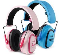 GREEN DEVIL Gehörschutz Kinder Lärmschutz Kopfhörer Kinder von 3-16 Jahren mit SNR27.4 Komfortabler Faltbar Kind Kapselgehörschutz Ohrenschützer für Schule Konzert Festival Hörschutz (Blau+Rosa 2Pack)