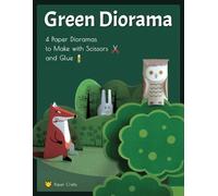 Green Diorama. 4 Paper Dioramas to Make with Scissors and Glue: Paper Crafts for Kids. Paper Animals in the Forest and in the Jungle