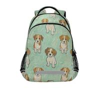 Green Dog Art Painting - Mochila para niñas con bolsas grandes para libros para hombres, mochilas escolares para ni?as de 10 a?os mochila para niños