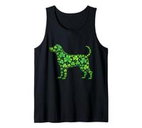 Green Dog Shamrock Puppy St Patricks Day Hombres, Mujeres Niños Camiseta sin Mangas