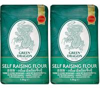Green Dragon, Harina especial con levadura (leudante), 1500 g (Paquete de 2)