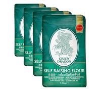 Green Dragon, Harina especial con levadura (leudante), 1500 g (Paquete de 4)
