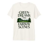 Green Dreams Fairway Scenes Diseño de Campo de Golf Camiseta Premium