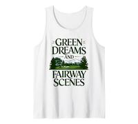 Green Dreams Fairway Scenes Diseño de Campo de Golf Camiseta sin Mangas
