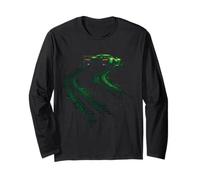 Green Drift Car Street Racing Turbo Diseño Rápido Hombres Niños Manga Larga