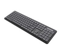 GREEN_E GR9400 - Teclado inalámbrico ecológico y Materiales 100% reciclados - Dongle USB-A - Negro