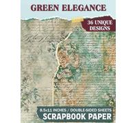 Green Elegance: Beautifully Crafted Sheets for DIY Crafts, Mixed Media Collage, Decoupage, and Gift Wrapping