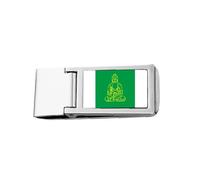 Green en Blessing - Cartera de bolsillo con clip para dinero de acero inoxidable