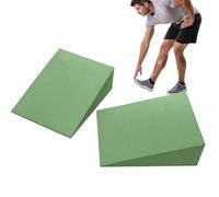 Green EVA Yoga Incline Board Props, Yoga Foam Wedges, Foam Slant BoardCalf Stretching Knee Pad, Back Support FoamIncline Slant Board For Leg, Calf, Ankle And Foot Stretching