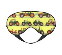 Green Fields Farming Machine - Máscara de ojos para hombres y mujeres, 100% opaca, sin presión en los ojos, suave y transpirable
