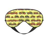Green Fields Farming Machine Print - Máscara de ojos unisex ultrasuave con bloqueo de luz para una comodidad óptima para dormir