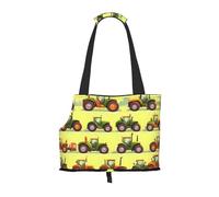 Green Fields Farming Machine - Transportador para perros pequeños, gatos, bolso antisaltos para perros con bolsillos grandes, viajes al aire libre
