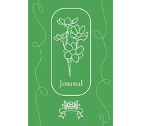 Green Floral Journal (6" x 9"): Simple Artistic/Gifts for Women/Soft Matte Cover/Cheap Gifts