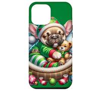 Green French Bulldog Puppy Must Haves Christmas Frenchie Carcasa para iPhone 12 Pro MAX