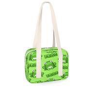 Green Frog - Pequeñas bolsas de deporte con diseño de rana linda, bolsa de gimnasio, ligera, casual, bolsa organizadora de deportes para niños, niñas, niños, mujeres y hombres