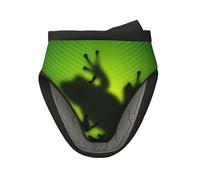 Green Frog Shadow Print - Mini guantes de silicona para horno, resistentes al calor, ideales para hornear, cocinar, asar y acampar, talla única