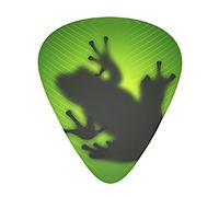 Green Frog Shadow - Púas de guitarra clásicas, triangulares, acústicas y eléctricas, para guitarristas, 12 piezas