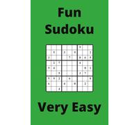 Green Fun Sudoku Book, 9x9 Puzzles, 100 Pages, 5x8, Very Easy