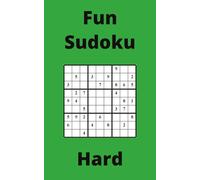 Green Fun Sudoku Book, 9x9 Puzzles, 150 Pages, 5x8, Hard