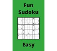 Green Fun Sudoku Book, 9x9 Puzzles, 200 Pages, 5x8, Easy