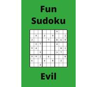 Green Fun Sudoku Book, 9x9 Puzzles, 200 Pages, 5x8, Evil