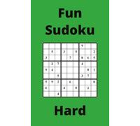 Green Fun Sudoku Book, 9x9 Puzzles, 200 Pages, 5x8, Hard