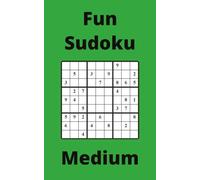 Green Fun Sudoku Book, 9x9 Puzzles, 200 Pages, 5x8, Medium