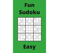 Green Fun Sudoku Book, 9x9 Puzzles, 50 Pages, 5x8, Easy