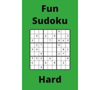 Green Fun Sudoku Book, 9x9 Puzzles, 50 Pages, 5x8, Hard