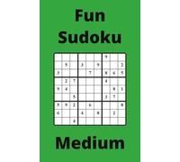 Green Fun Sudoku Book, 9x9 Puzzles, 50 Pages, 5x8, Medium